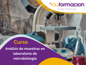 Análisis de muestras en laboratorio de  microbiología